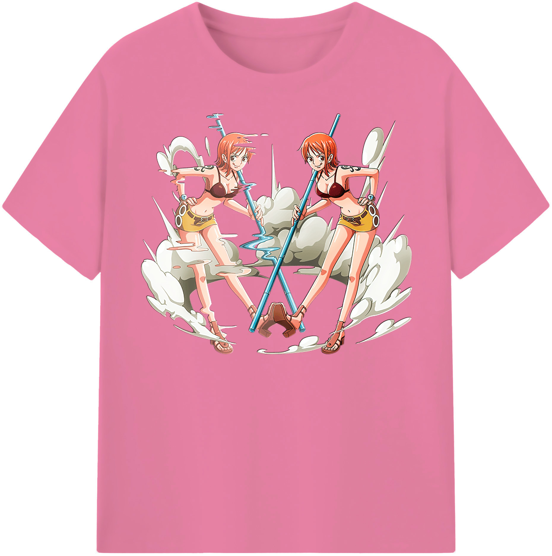 ワンピース ナミ ONE PIECE Nami 綿100％半袖Tシャツ（フロントプリント）